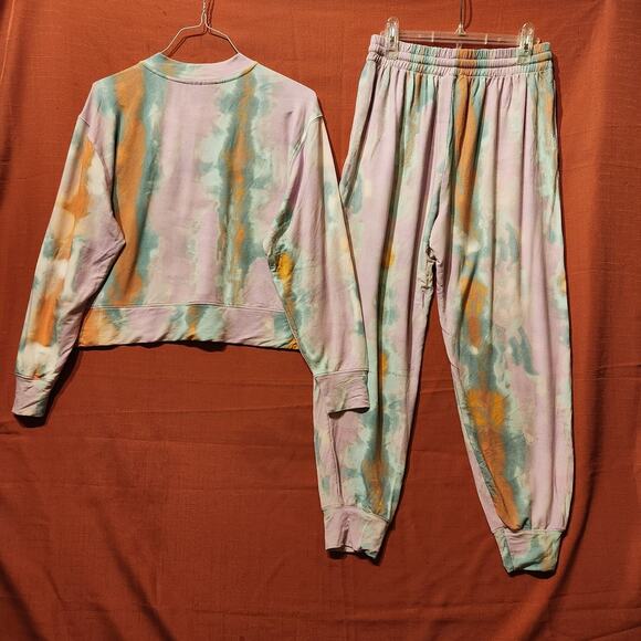 Sz Medium Soft Serve Swirl Lounge Set - Cravings by Chrissy Teigen Purple Green - Picture 3 of 11